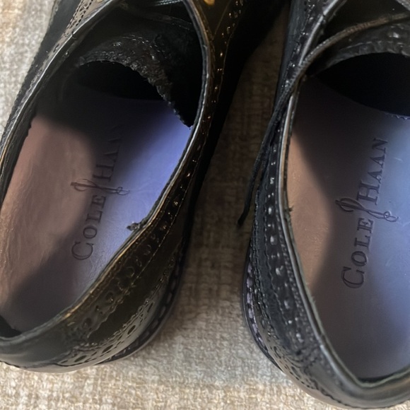 Cole Haan men purpled and black Oxford shoes size 7 - Picture 6 of 7